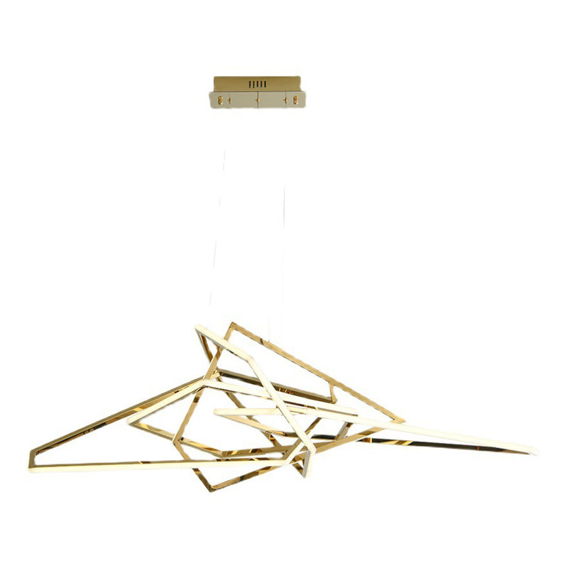 Geometrische metalen kroonluchter verlichtingsarmaturen moderne stijl hangende hanglampen