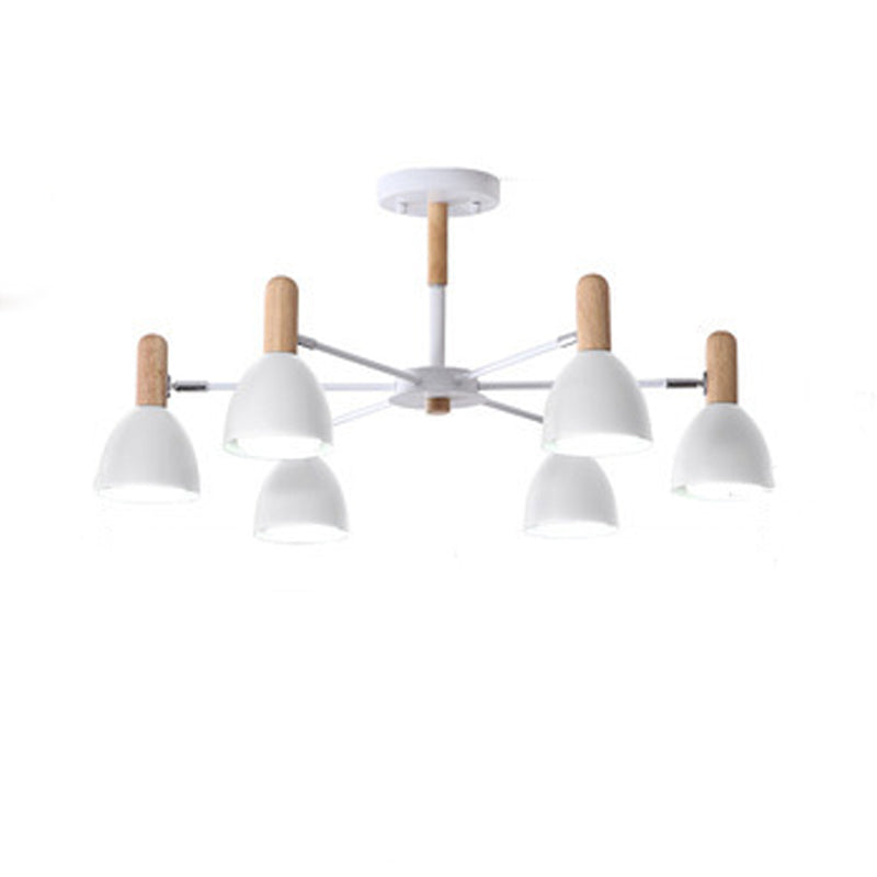 Multi -lichten conische hangende verlichtingsarmaturen moderne stijl metalen plafond kroonluchter