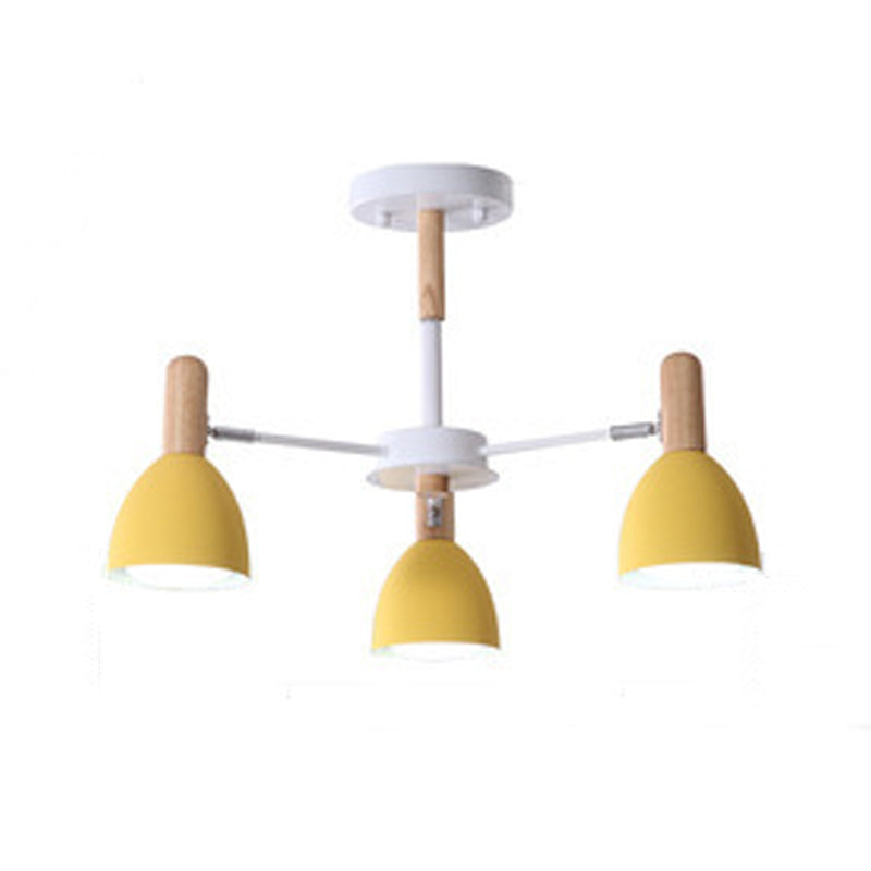 Multi -lichten conische hangende verlichtingsarmaturen moderne stijl metalen plafond kroonluchter