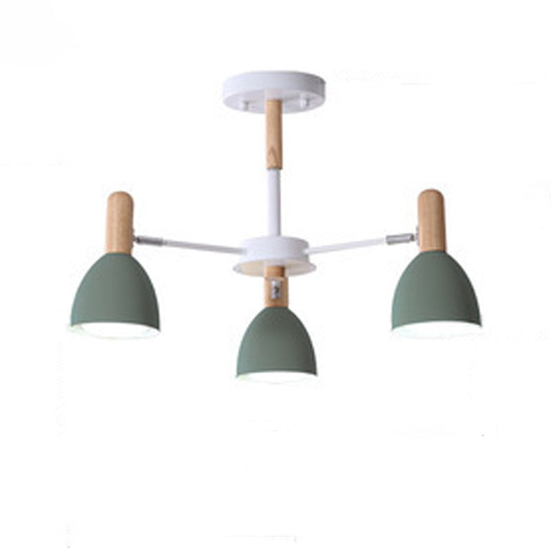 Multi -lichten conische hangende verlichtingsarmaturen moderne stijl metalen plafond kroonluchter