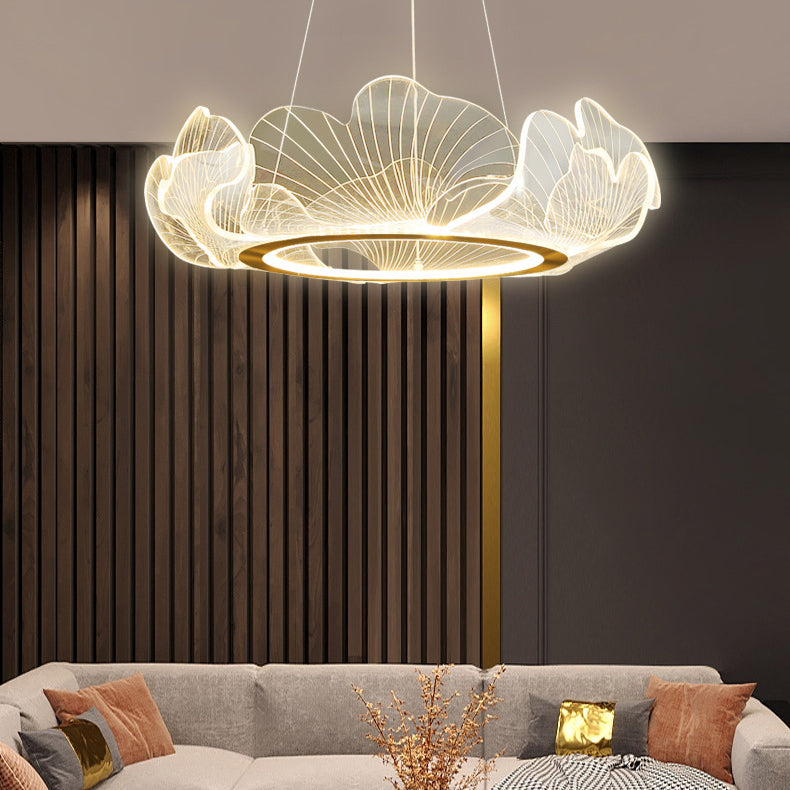 Cirkelvormige moderne stijl hanglamp lampje armatuur 1-licht acryl plafond suspensie licht