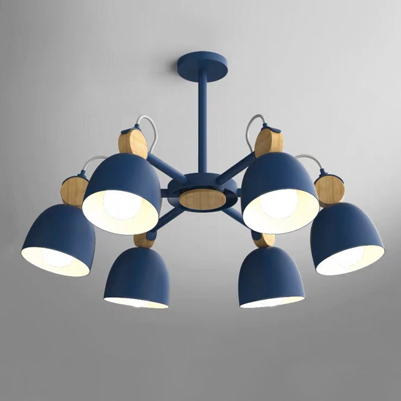 Modern Style Tapered Ceiling Pendant Light Metal Multi Lights Hanging Light Fixtures