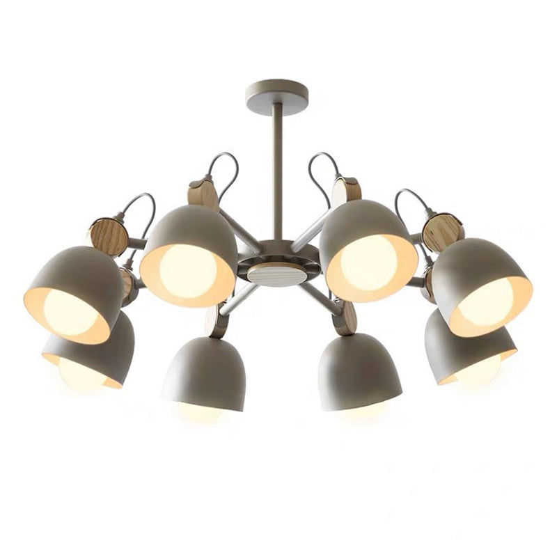 Modern Style Tapered Ceiling Pendant Light Metal Multi Lights Hanging Light Fixtures