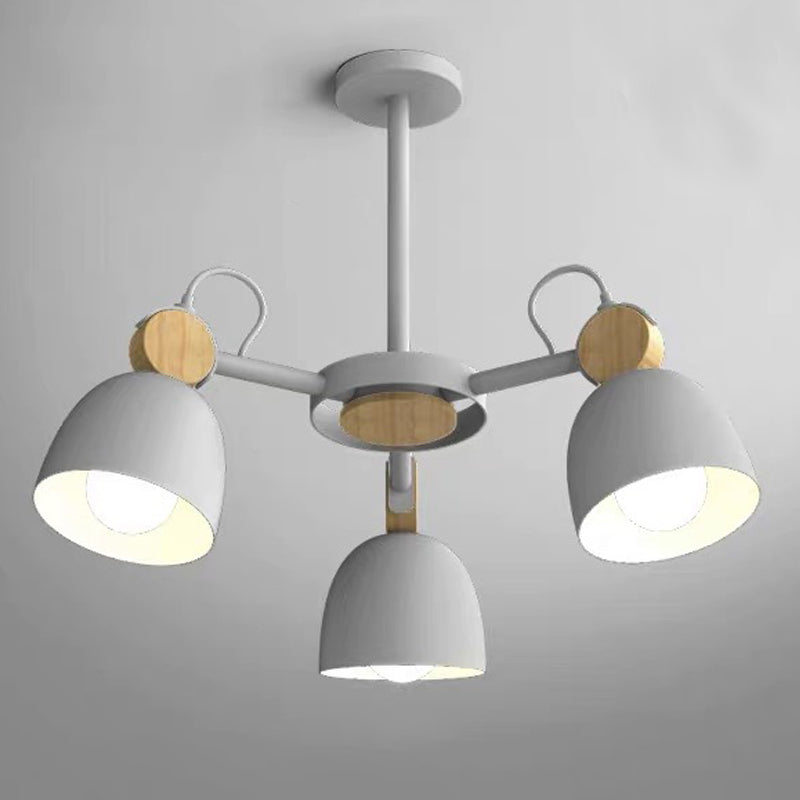Moderne stijl taps toelopend plafond hanger licht metalen multi -lichten hangende verlichtingsarmaturen