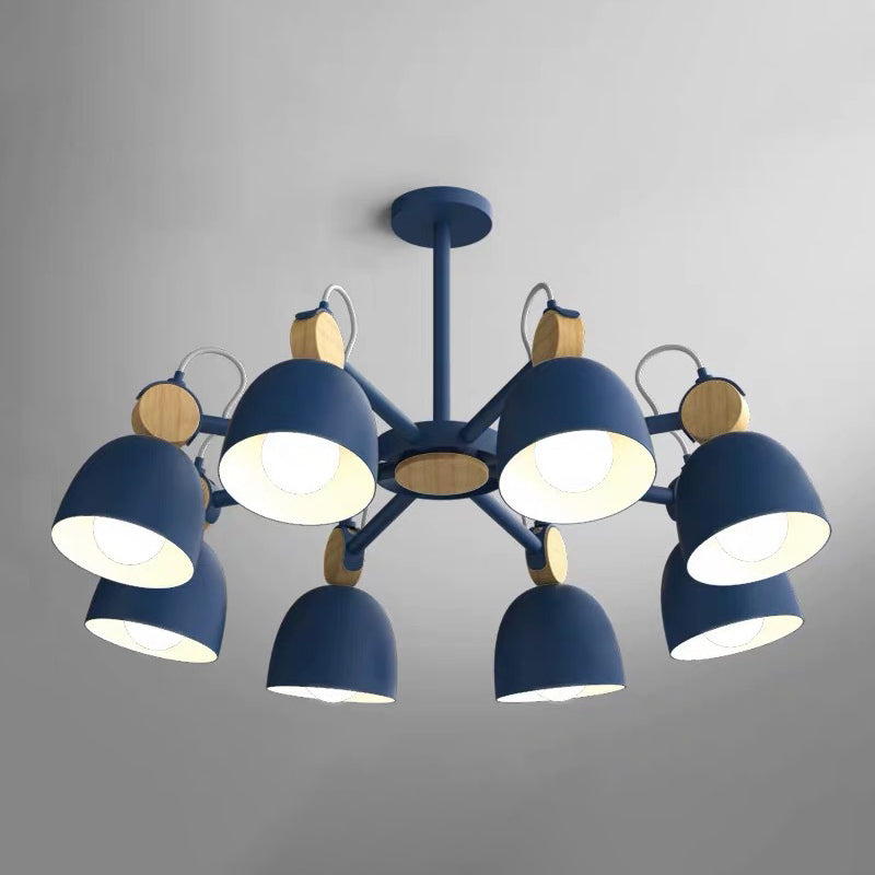 Modern Style Tapered Ceiling Pendant Light Metal Multi Lights Hanging Light Fixtures