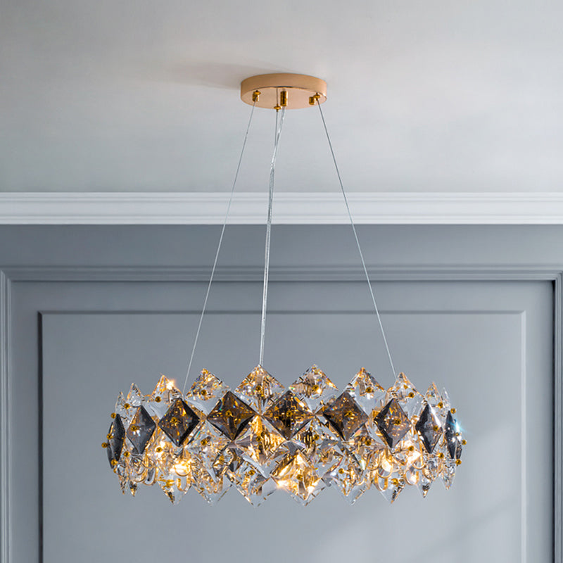 Contemporary Circular Pendant Chandelier Light Crystal Chandelier Lighting