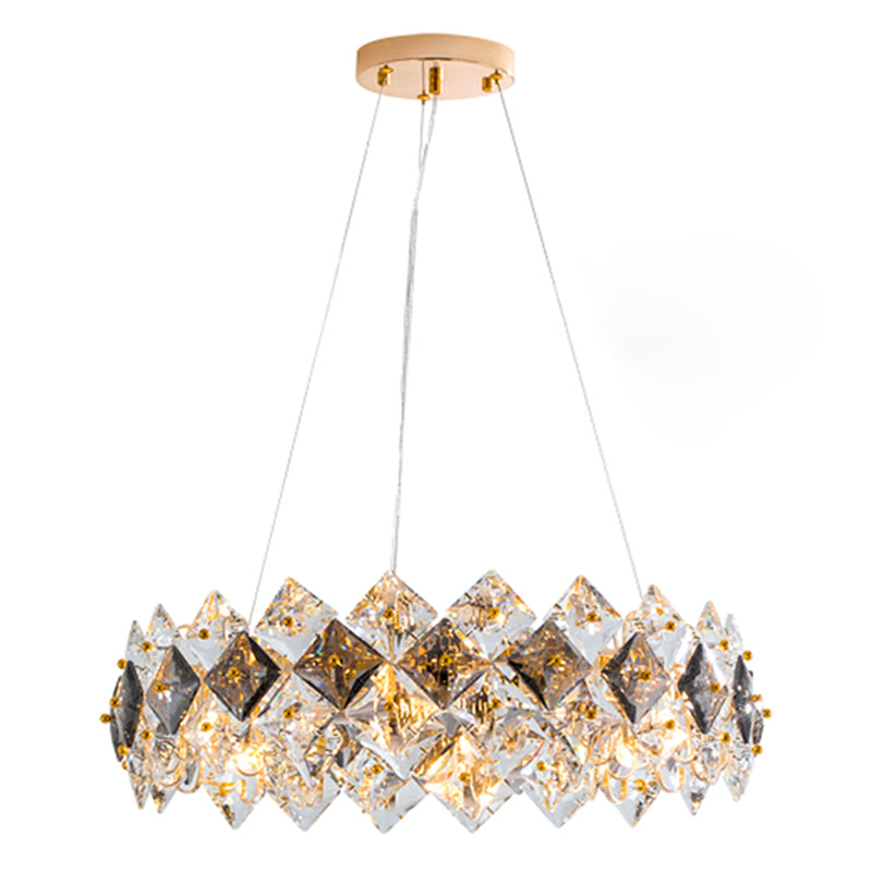 Contemporary Circular Pendant Chandelier Light Crystal Chandelier Lighting