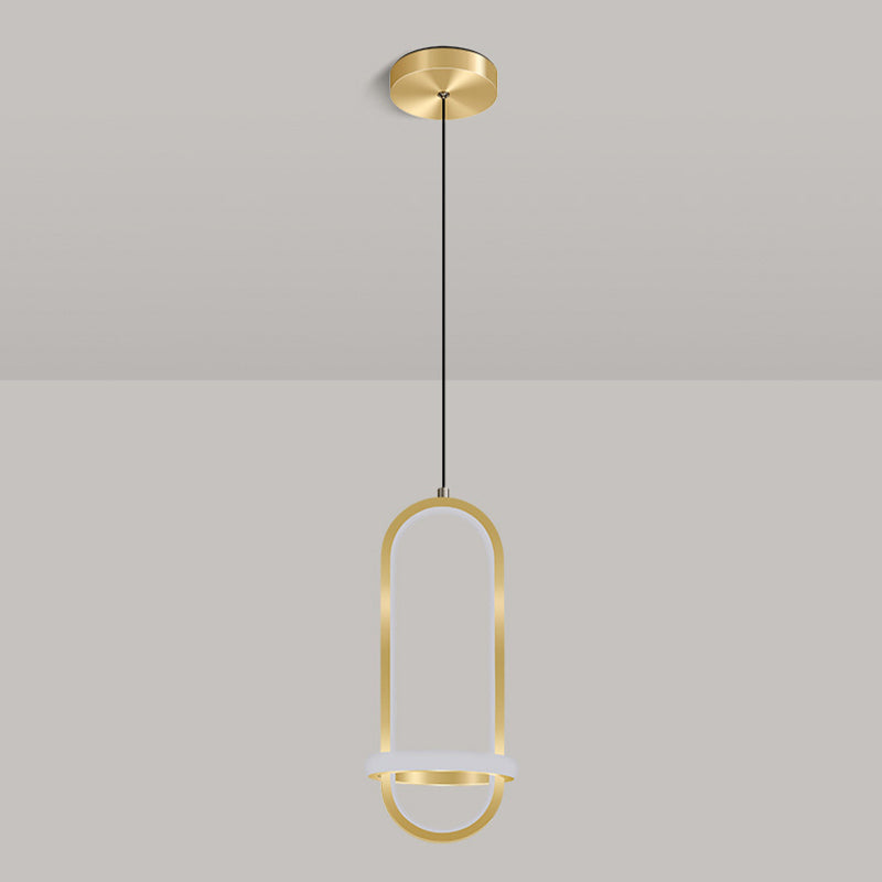 Moderne kreative LED -Anhänger leichte Aluminium Lineare Innenhängelampe mit Silikonschatten