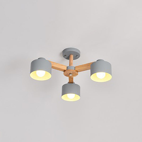 Lampade a sospensione del cilindro in metallo Lampada moderna Multi Lights Suspension Lampada