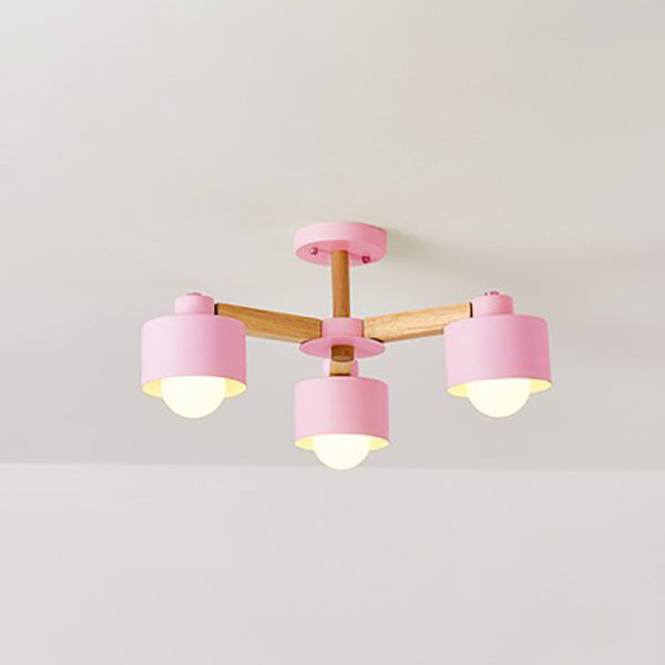 Lampade a sospensione del cilindro in metallo Lampada moderna Multi Lights Suspension Lampada