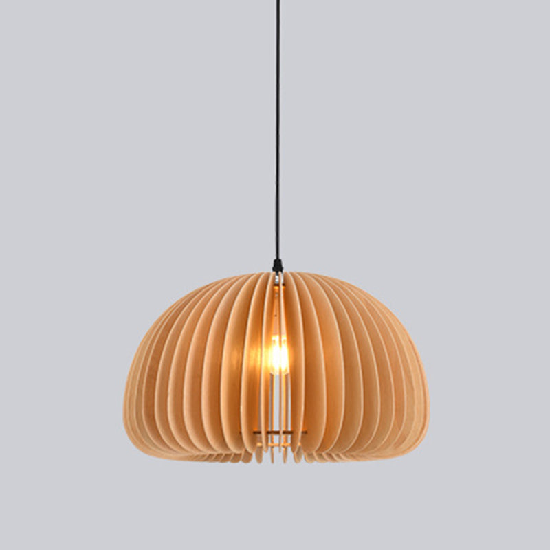 Massive Holzhängerlampe modern einfach einfach nach unten hängen hungehörig für Wohnzimmer Schlafzimmer