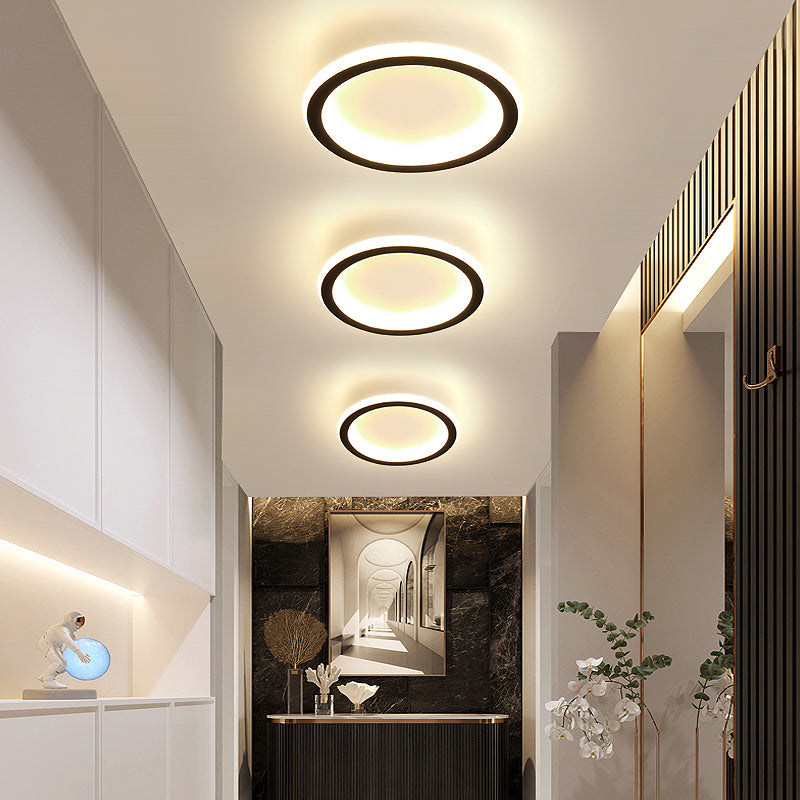 LED Ceiling Light Fixture Modern Simple Flush Mount Lamp for Aisle Bedroom