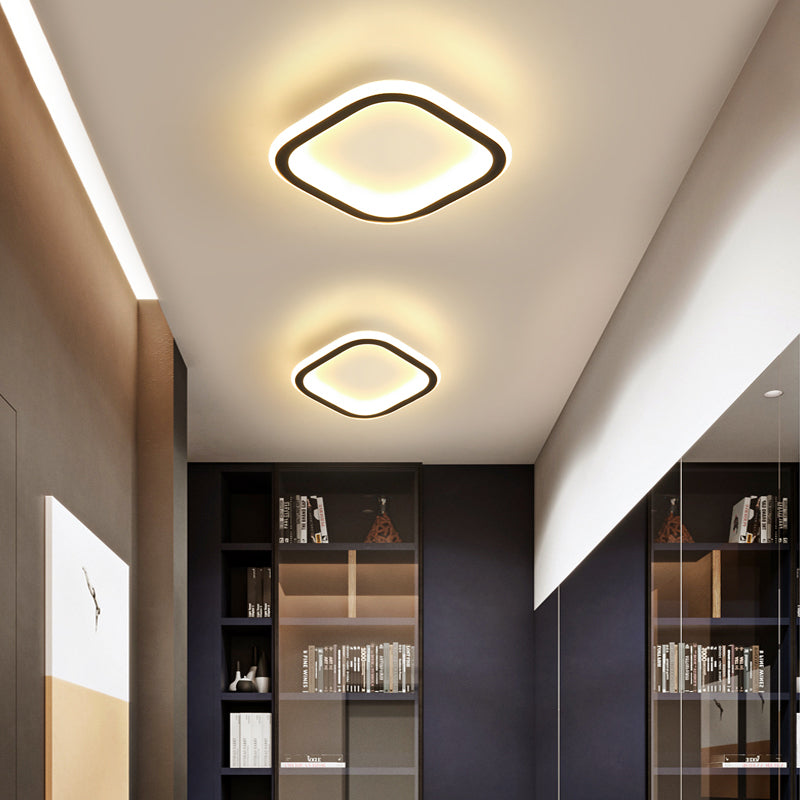 LED Ceiling Light Fixture Modern Simple Flush Mount Lamp for Aisle Bedroom