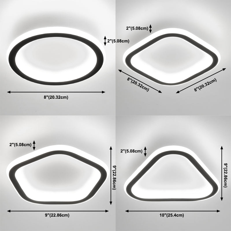 LED Ceiling Light Fixture Modern Simple Flush Mount Lamp for Aisle Bedroom