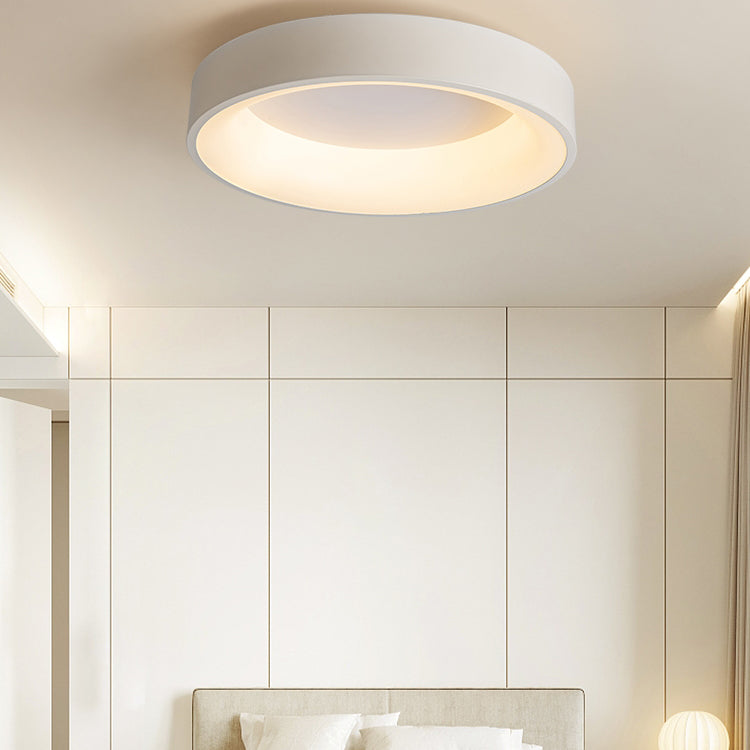 Lámpara de techo LED sencilla y moderna, lámpara de techo redonda de montaje empotrado para dormitorio
