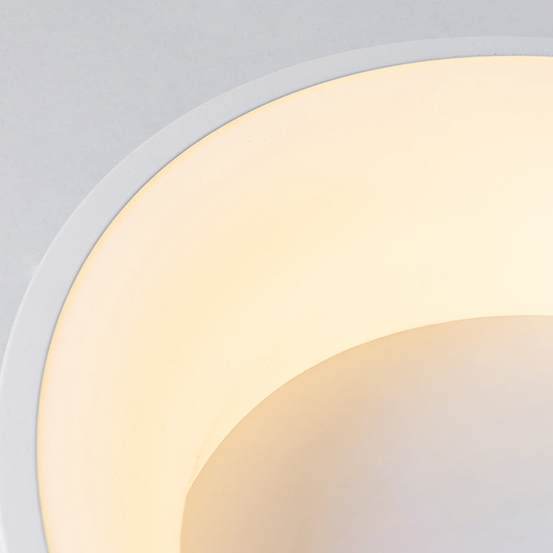 Lámpara de techo LED sencilla y moderna, lámpara de techo redonda de montaje empotrado para dormitorio