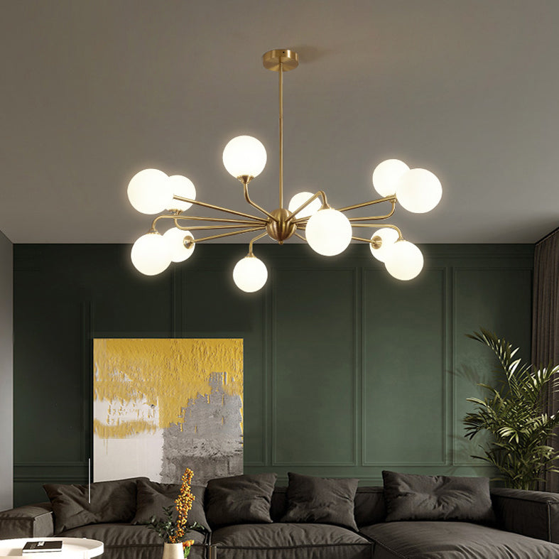 Gold Multi-lights Chandelier Light Modern Style Light Fixture for Living Room