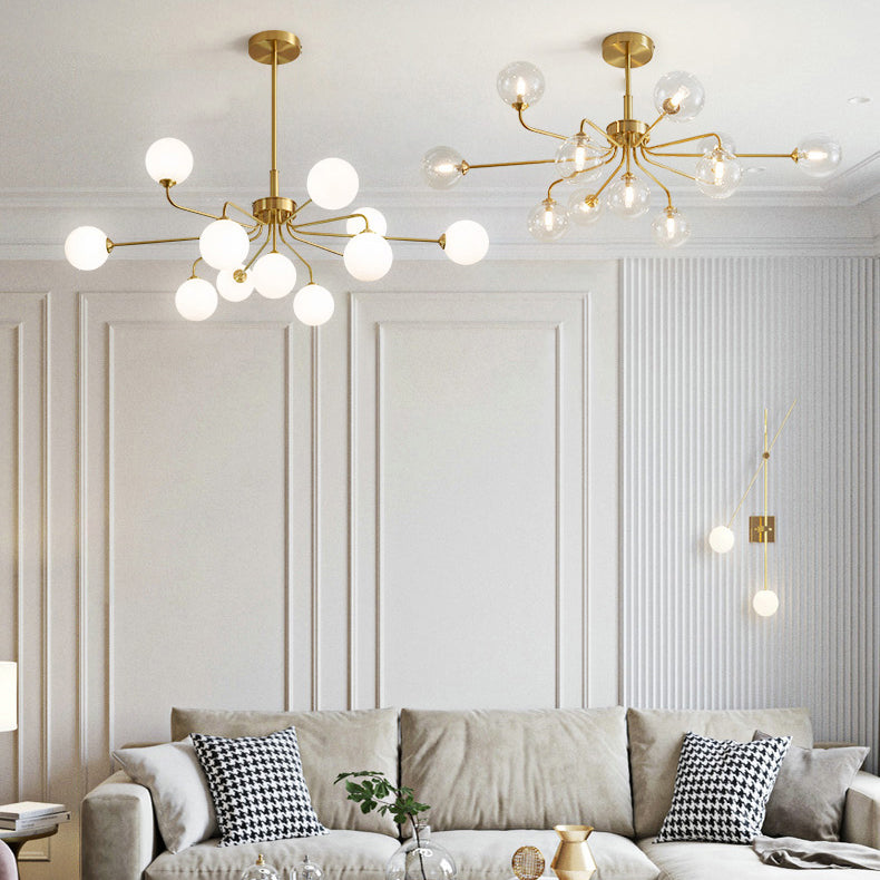 Gold Multi-lights Chandelier Light Modern Style Light Fixture for Living Room