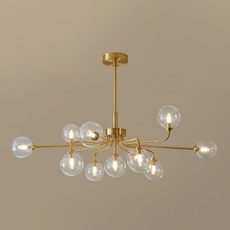 Gold Multi-lights Chandelier Light Modern Style Light Fixture for Living Room