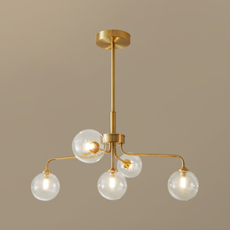 Gold Multi-lights Chandelier Light Modern Style Light Fixture for Living Room