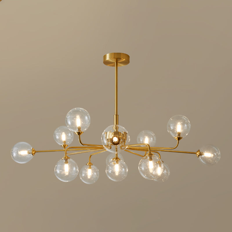 Gold Multi-lights Chandelier Light Modern Style Light Fixture for Living Room
