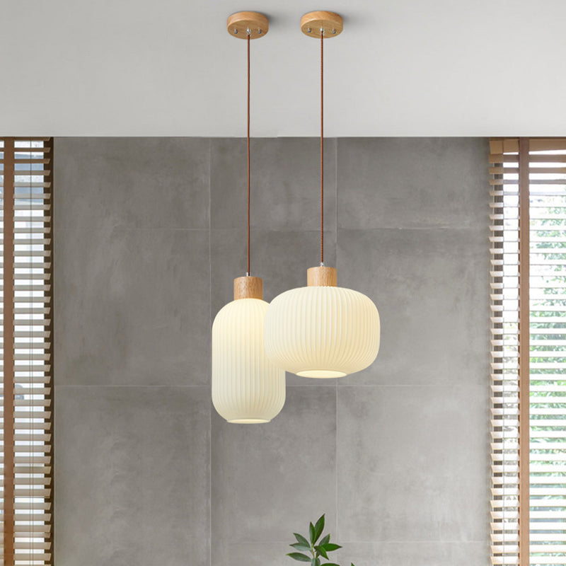 Weiße Glas Einfachheit hängend hängendes Einzelbulb Messing Esszimmer Suspension Anhänger