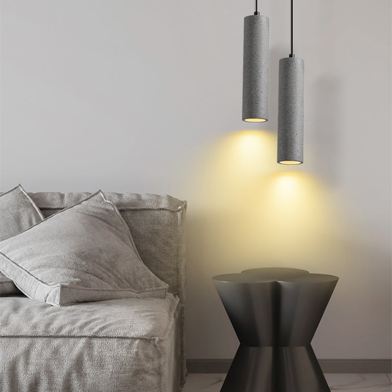 Einzelkopf hängend leichter kreativer Zement zeitgenössische Federung für Foyer