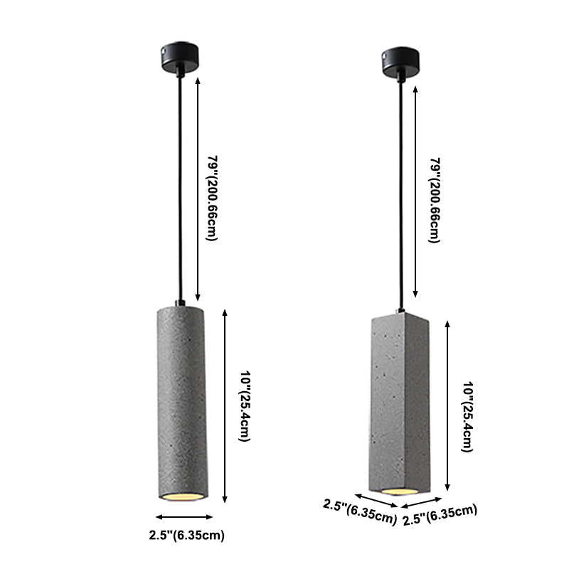 Einzelkopf hängend leichter kreativer Zement zeitgenössische Federung für Foyer