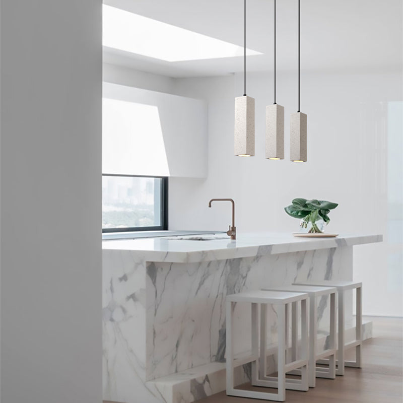 Einzelkopf hängend leichter kreativer Zement zeitgenössische Federung für Foyer