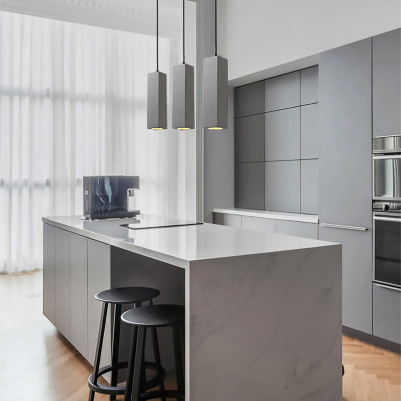 Einzelkopf hängend leichter kreativer Zement zeitgenössische Federung für Foyer