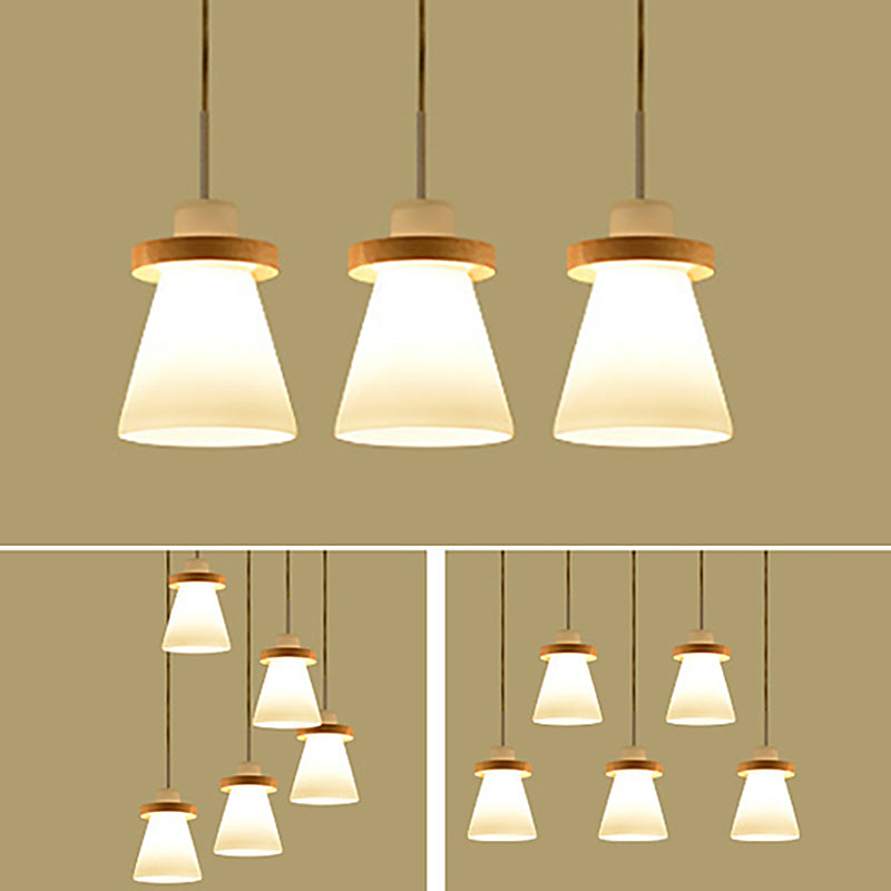 Holz geometrische hängende Licht moderne einfache hängende Licht für das Restaurant