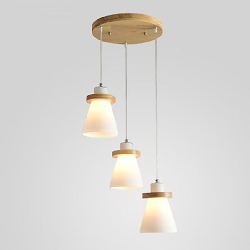 Holz geometrische hängende Licht moderne einfache hängende Licht für das Restaurant