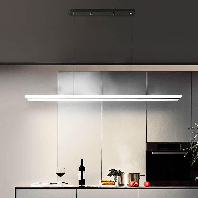 Long Strip LED Island Light moderniste suspendu suspendu pour le salon salle à manger salon