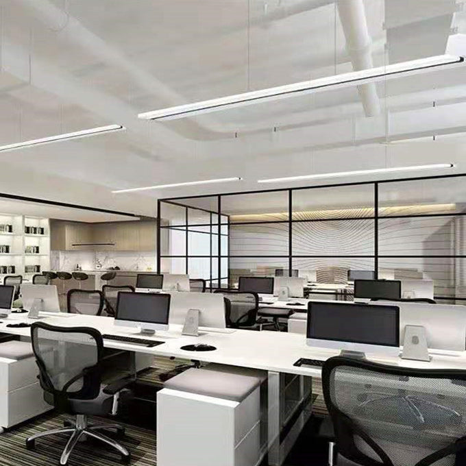 Long Strip LED Island Light moderniste suspendu suspendu pour le salon salle à manger salon