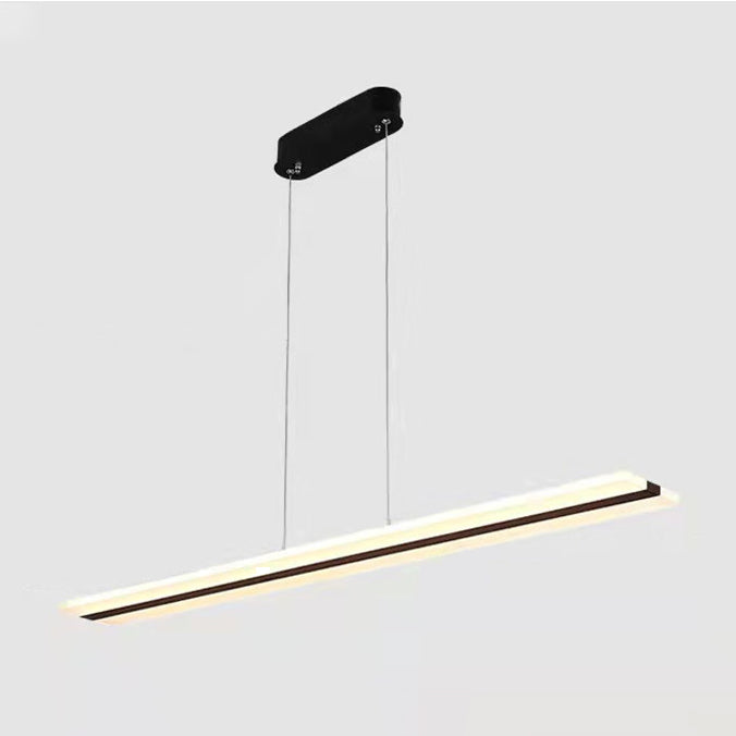 Long Strip LED Island Light moderniste suspendu suspendu pour le salon salle à manger salon