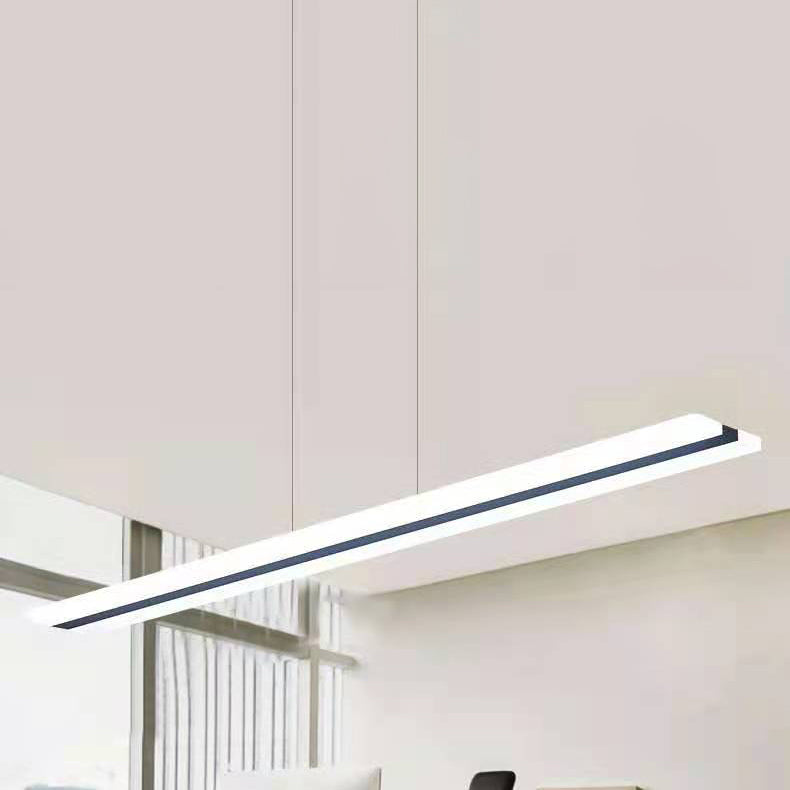 Long Strip LED Island Light moderniste suspendu suspendu pour le salon salle à manger salon
