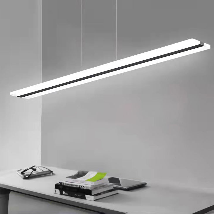 Long Strip LED Island Light moderniste suspendu suspendu pour le salon salle à manger salon