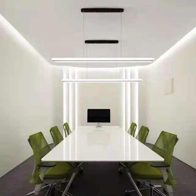 Long Strip LED Island Light moderniste suspendu suspendu pour le salon salle à manger salon