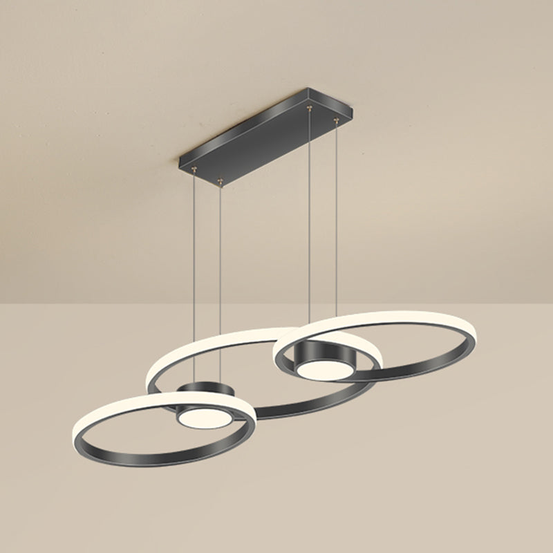 Einfachheit Ring geformtes Insel LED -LED Pendellicht für Wohnzimmer Esszimmer