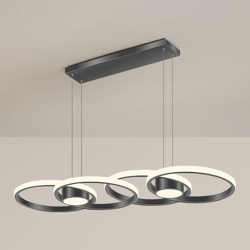 Einfachheit Ring geformtes Insel LED -LED Pendellicht für Wohnzimmer Esszimmer