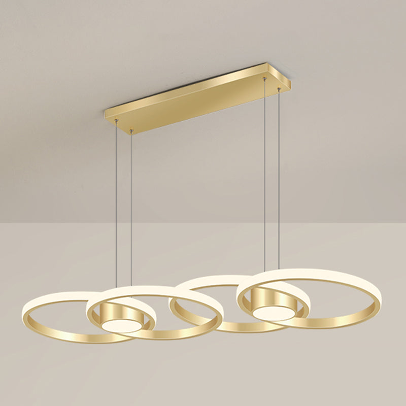 Einfachheit Ring geformtes Insel LED -LED Pendellicht für Wohnzimmer Esszimmer