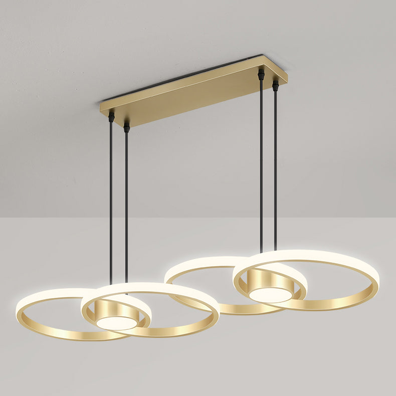 Einfachheit Ring geformtes Insel LED -LED Pendellicht für Wohnzimmer Esszimmer