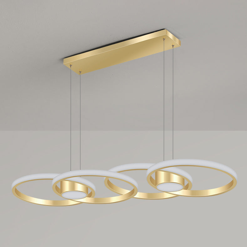 Einfachheit Ring geformtes Insel LED -LED Pendellicht für Wohnzimmer Esszimmer