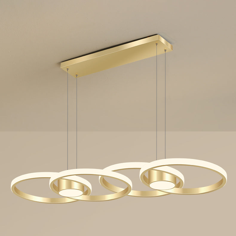 Einfachheit Ring geformtes Insel LED -LED Pendellicht für Wohnzimmer Esszimmer