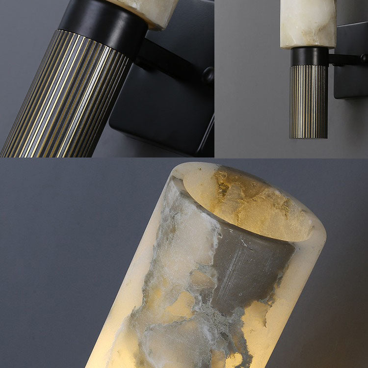 Moderne Marmorwandleuchten Ein-Bulb-Wandleuchte für Schlafzimmer Wohnzimmer