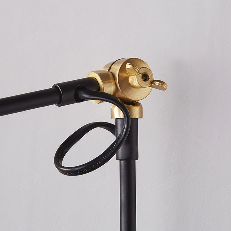 Metallkuppel Wandlampe Holzbasis minimalistischer Stil Verstellbarer Wandleuchten für Schlafzimmer