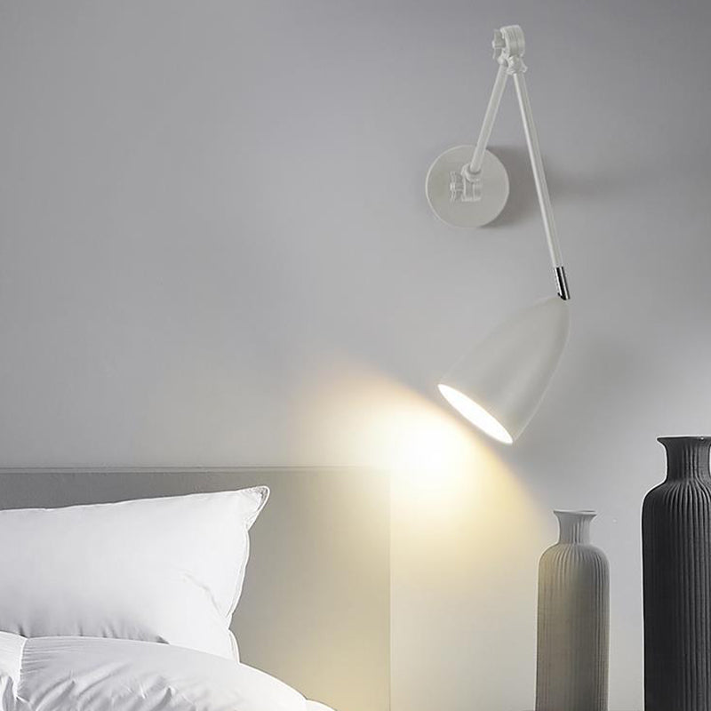 Metall mit einer Kopfwand Leuchte Armleuchte Verstellbares Wandlicht für Lounge -Wohnzimmer