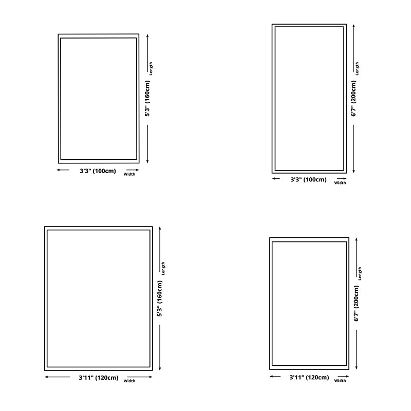 Black Modern Rug Blending Graphic Rug Non-Slip Backing Rug for Home Decoration