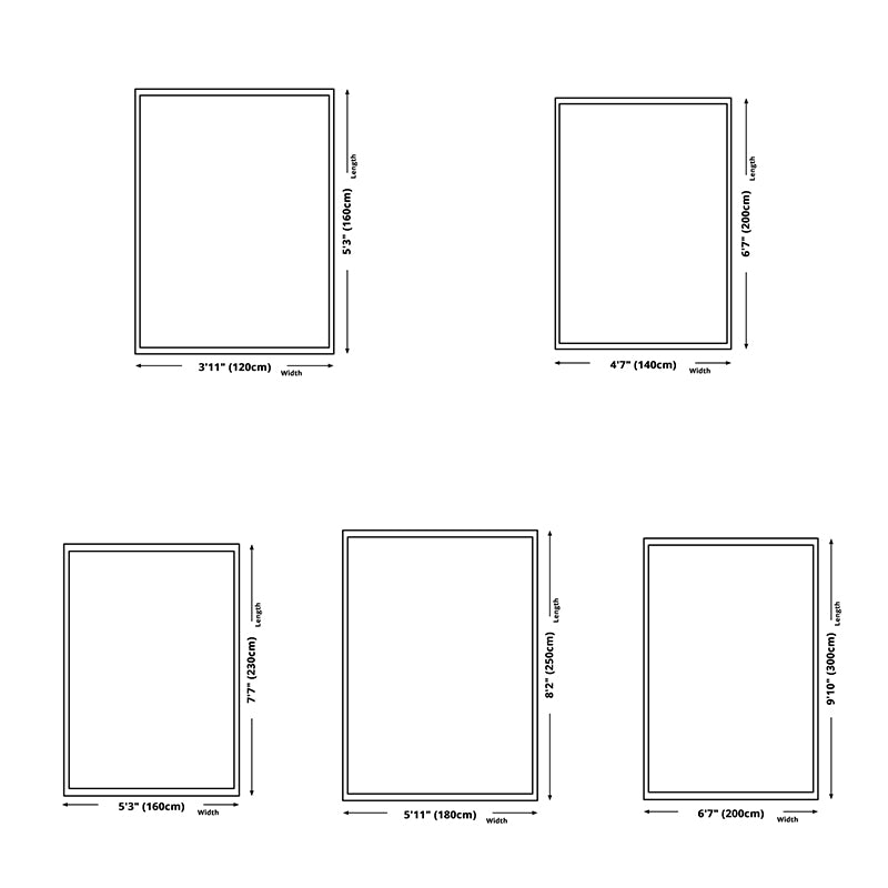 Grey Modern Rug Blending Graphic Rug Non-Slip Backing Rug for Drawing Room