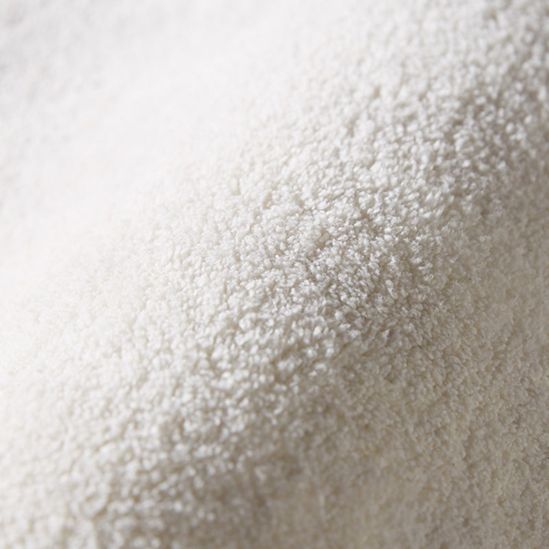 Chic White Area Rug Stripe Pattern Modern Area Carpet Polyester Non-Slip Backing Rug for Living Room